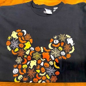 Disney XXL black shirt sleeve tshirt Halloween